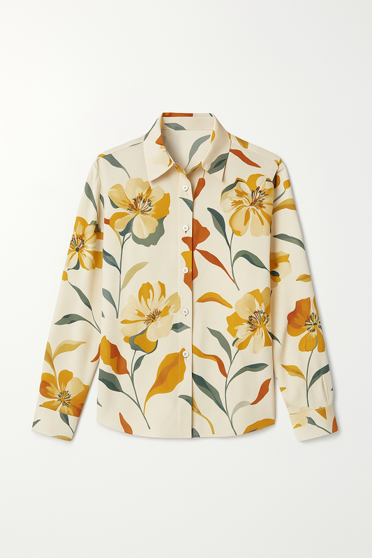 Retro Chiffon Blouse
