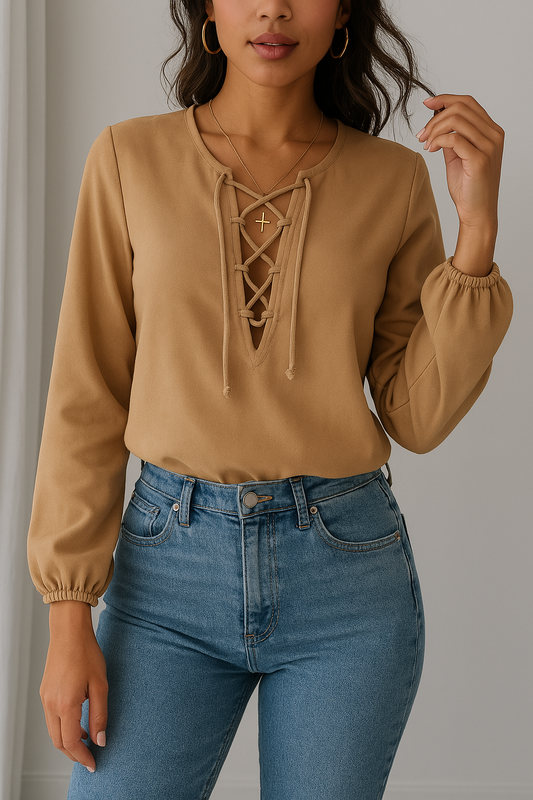 Tie-Front Blouse
